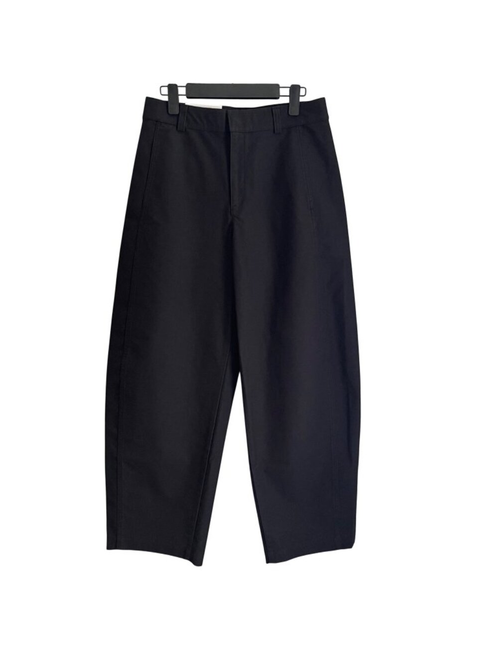 Uniqlo Womens Jersey Barrel Pants Size M Black High Rise Wide Leg Minimalist NWT